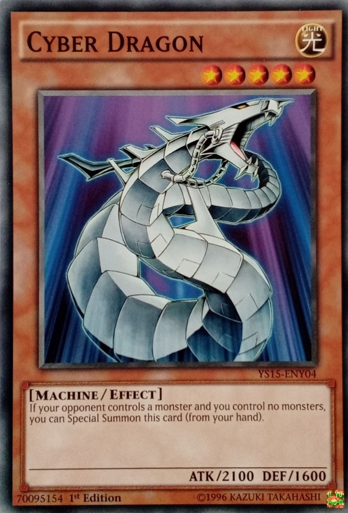 YS15-ENY04 Cyber Dragon Common 1st Edition YuGiOh Trading Card