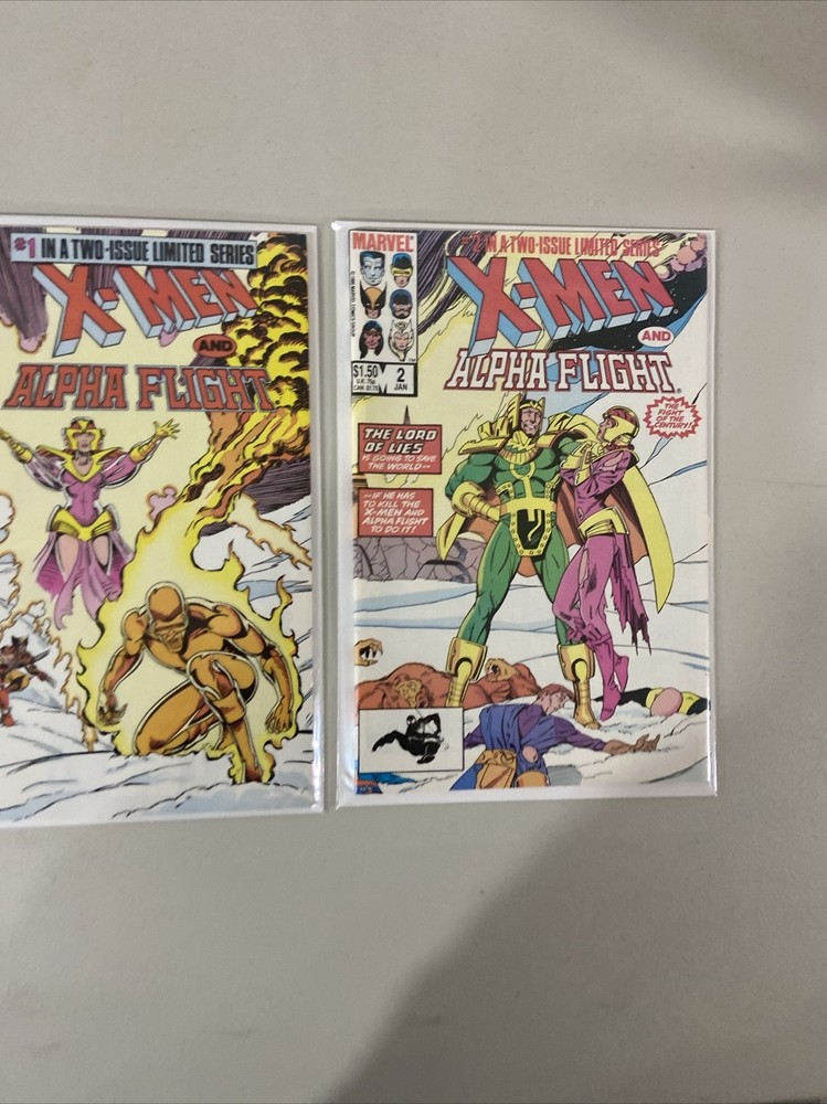 X-Men & Alpha Flight 1-2 Marvel 1985 Limited Series Comics