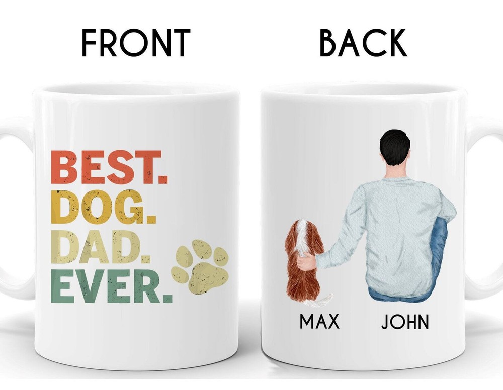 Personalized Cavalier King Charles Mug Cavalier King Charles Dad Mug Cavalier