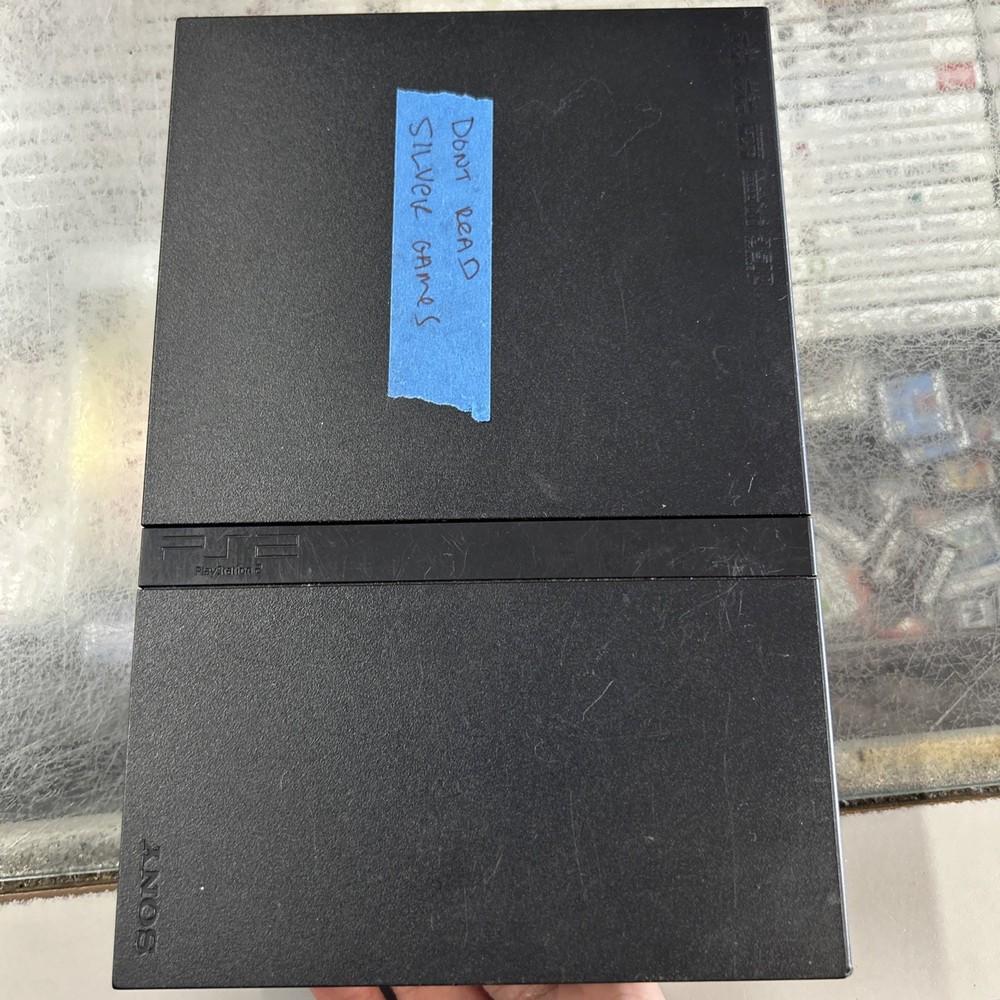 Sony PlayStation 2 Slim Console SCPH-75001 Silver Disc Edition