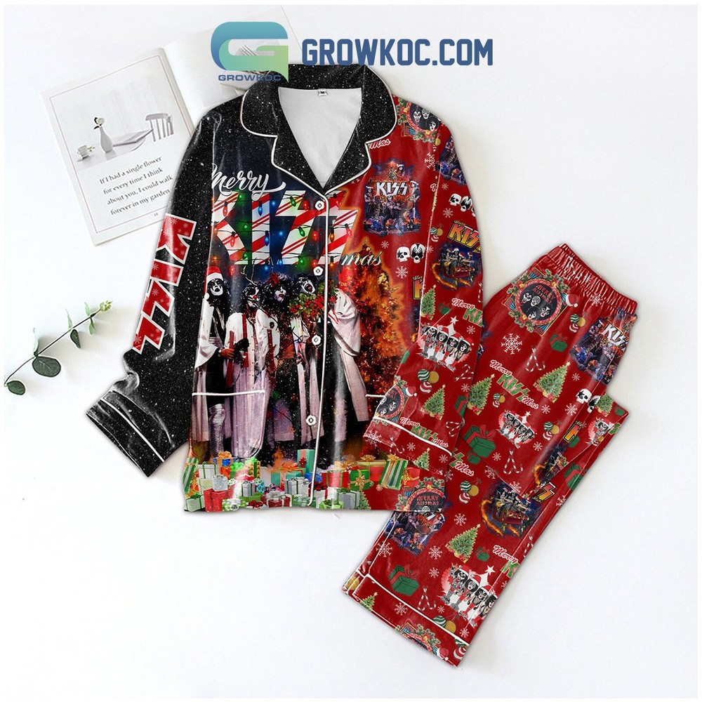 Merry Kissmas Holiday Pajama Set for Festive Comfort