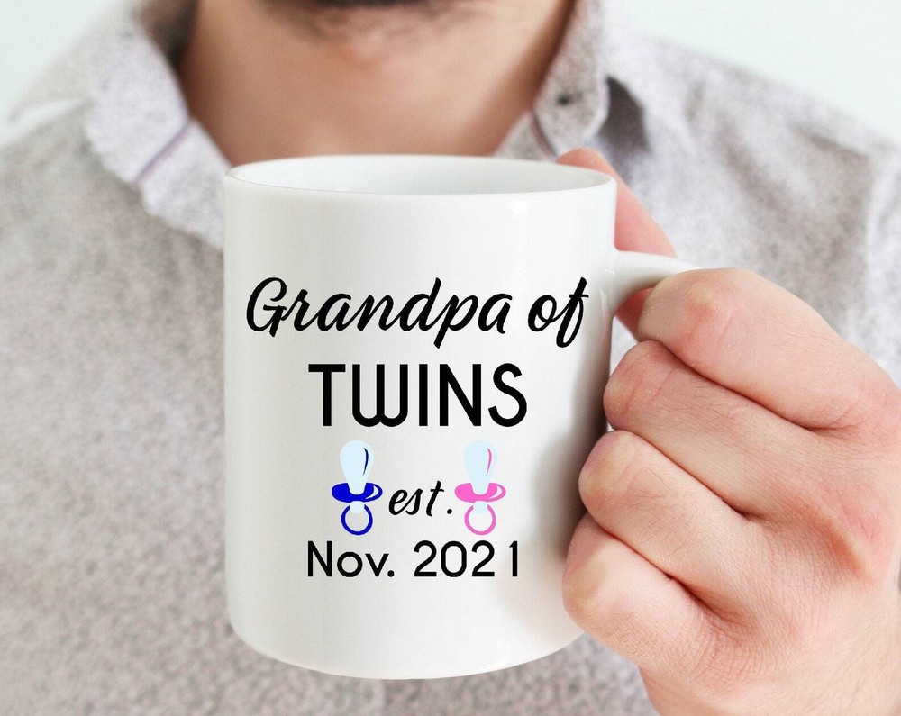 Grandpa Est 2021 Coffee Mug Gift For Grandpa New Grandpa 2020 Grandpa To Be Mug
