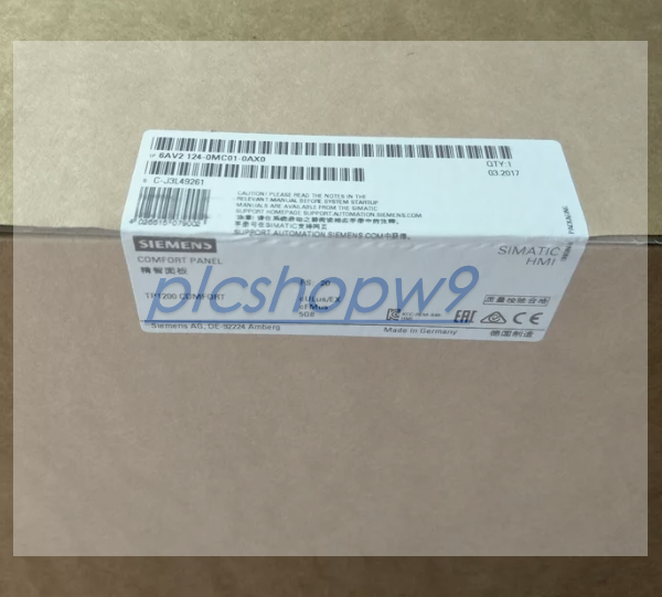 6AV2124-1MC01-0AX0 1PCS NEW Siemens Touch Screen 6AV2124-1MC01-0AX0