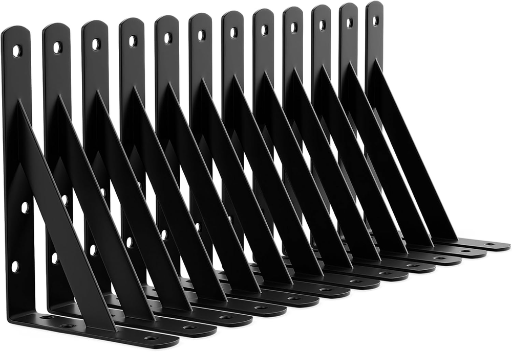 7 Inch Heavy Duty Shelf Brackets for Garage Storage and Wall Shelving