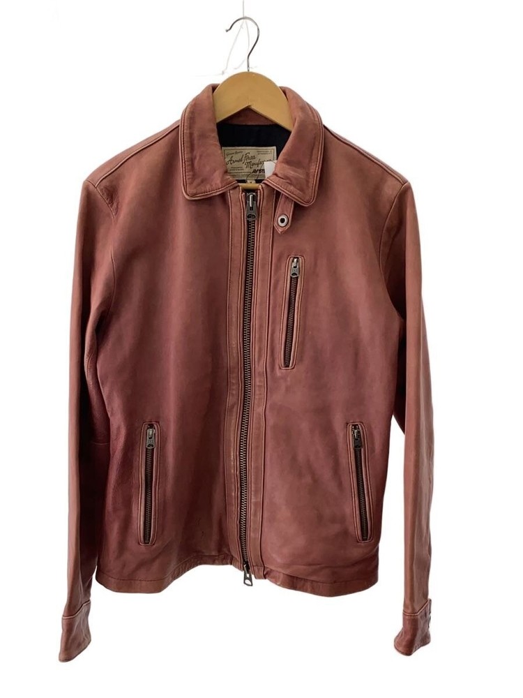 Avirex Leather Jacket Blouson/M/Sheep Leather/Pnk/6161063 7732