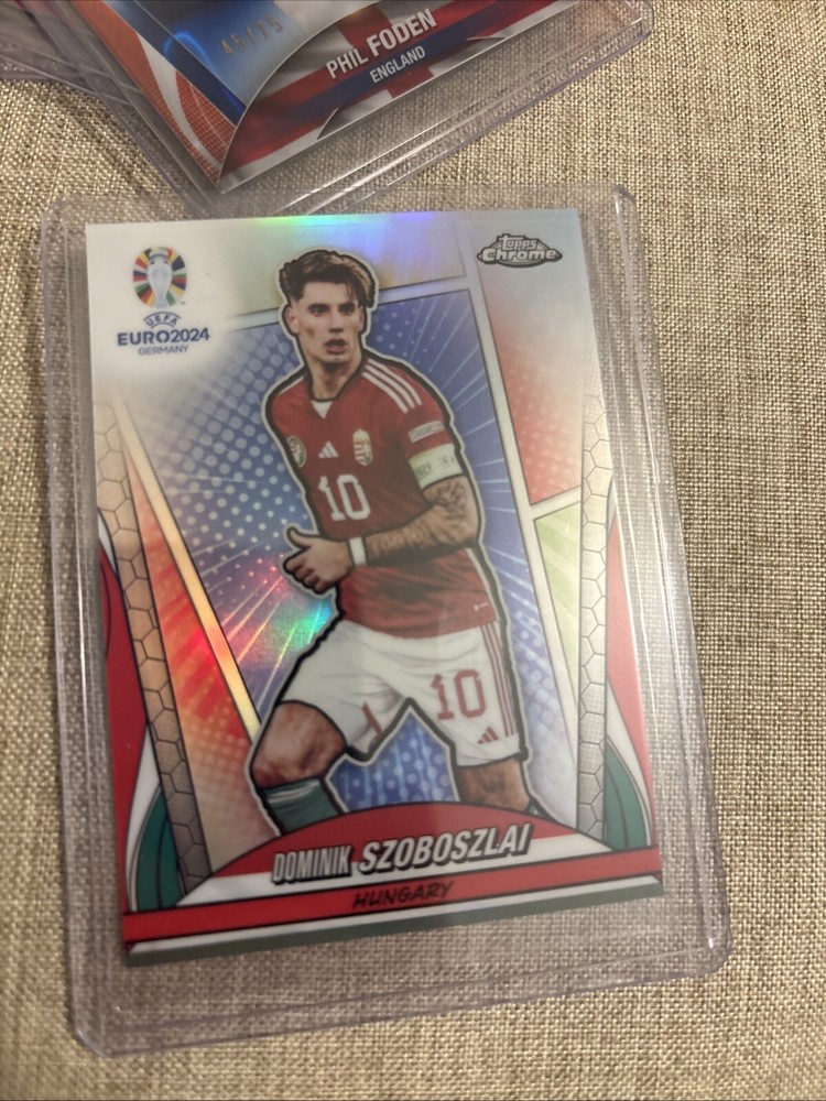 2024 Topps Chrome UEFA EURO Hungary Dominik Szoboszlai Hero Variation Case Hit