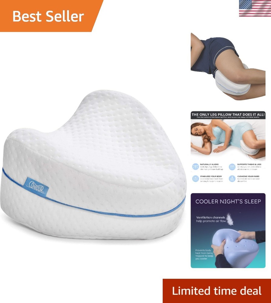 Legacy Leg & Knee Foam Support Pillow for Side Sleepers Soothing Relief for B...