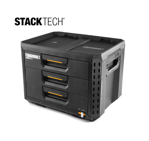 FLASH SALE - ToughBuilt StackTech XL 3-Drawer Tool Box (21
