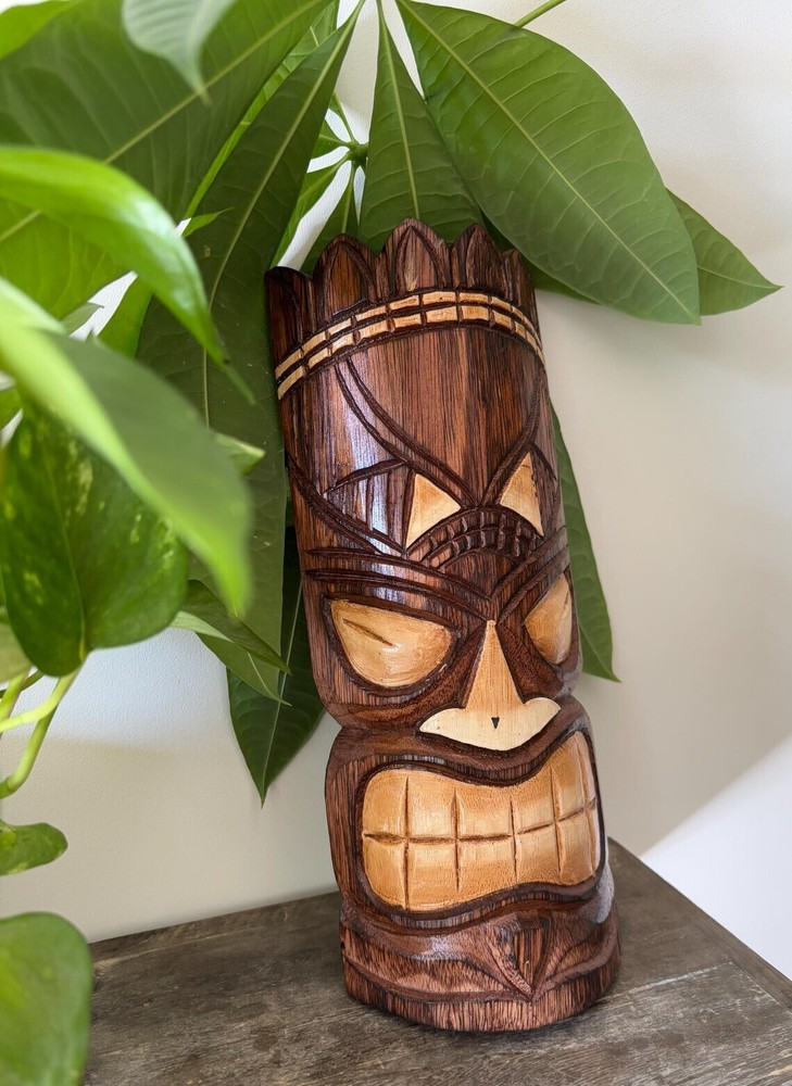 Hawaii Hand Made Carved Wooden 12