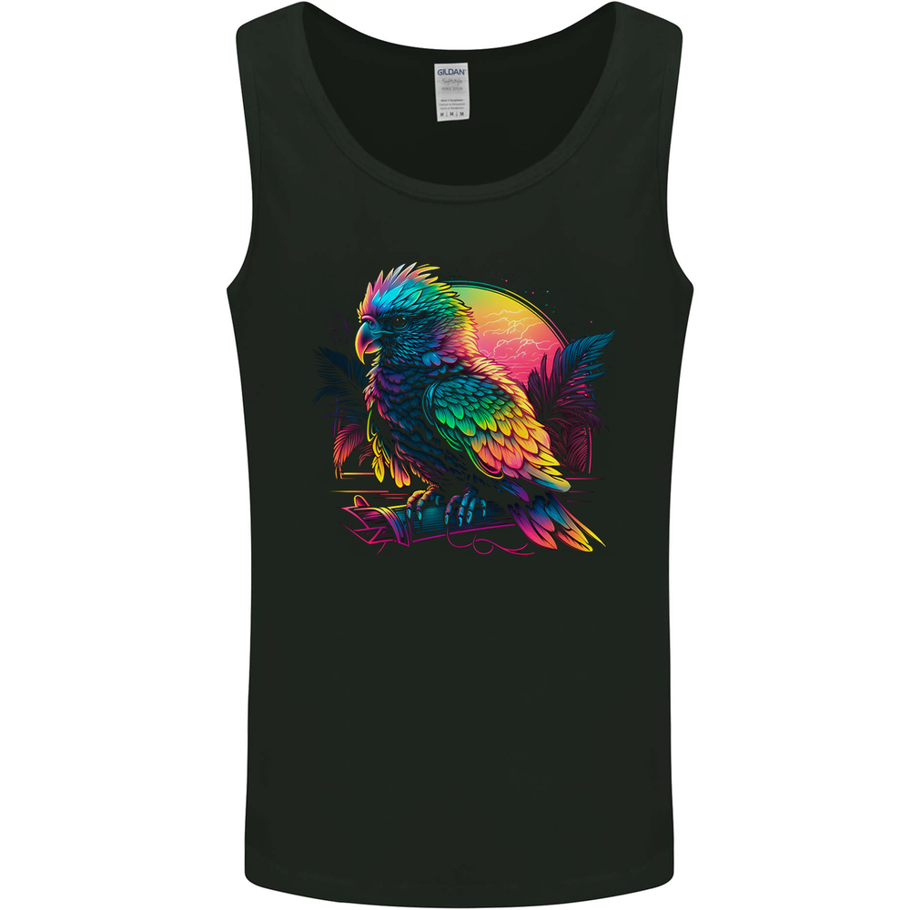 A Colourful Parrot Mens Vest Tank Top