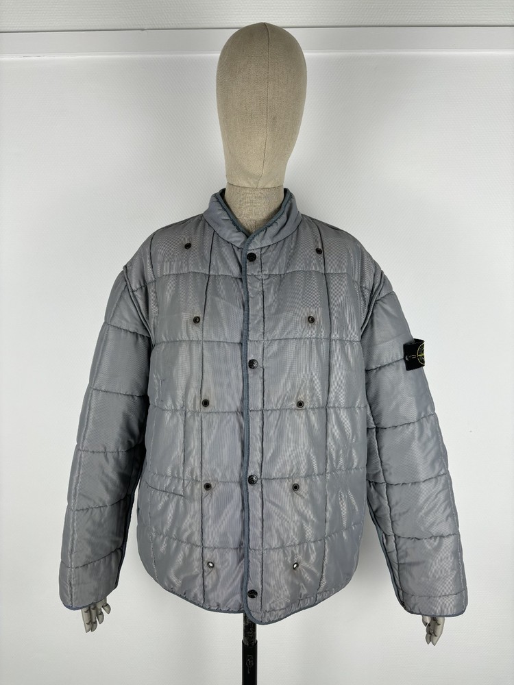 STONE ISLAND Archive Massimo Osti Raso Gommato Army Dutch Rope Utility Quilt