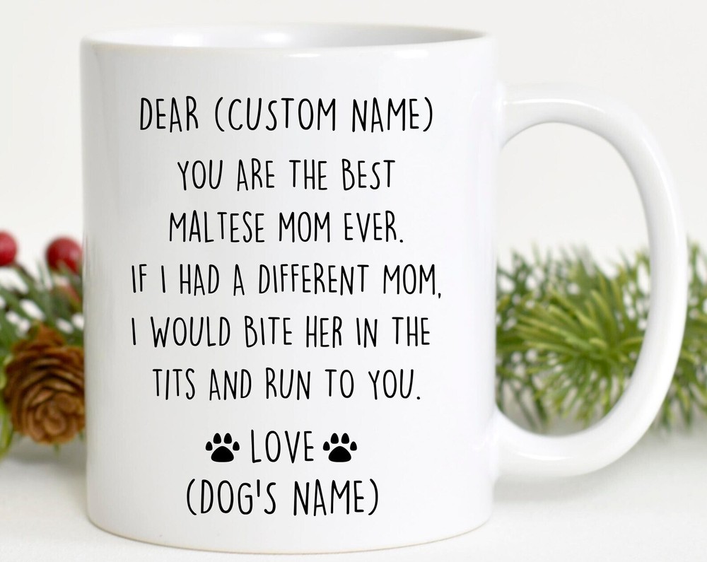 Maltese Dog Mom Birthday Christmas Valentine Gift for Bichon Lovers