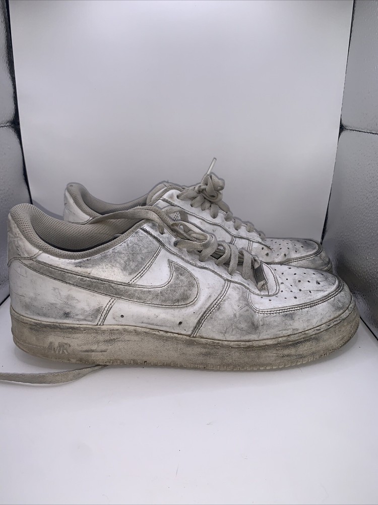 Nike Air Force 1 Shoes Mens Sz 12 White Sneakers Low Triple White AF1 CW2288-111