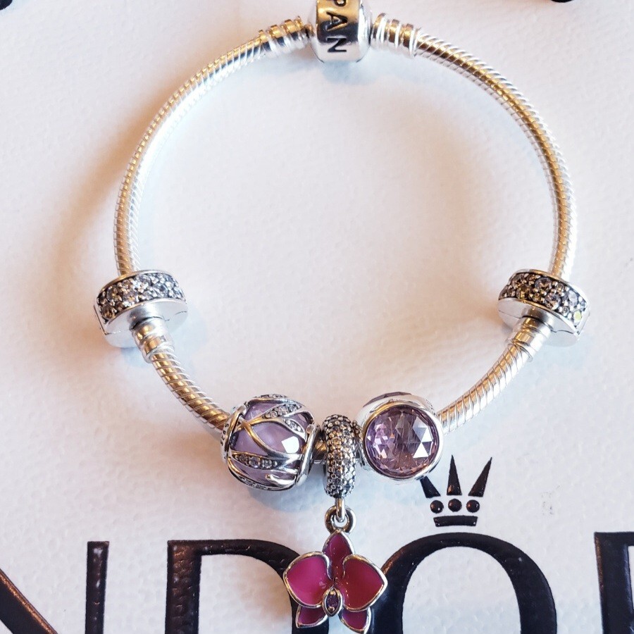 Authentic Pandora Bracelet 6pc Set FLASH SALE Limited Time Offer-image