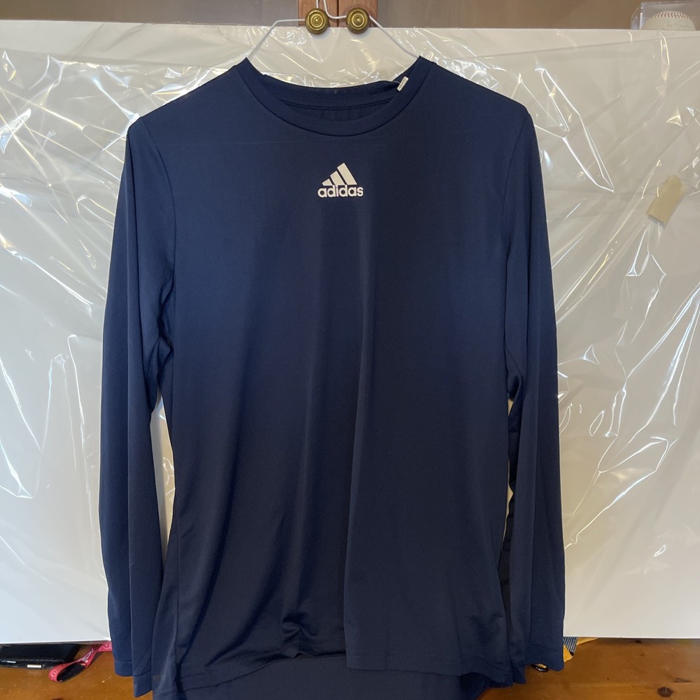 Adidas Men’s Pregame Long Sleeve Tee Navy Size XL
