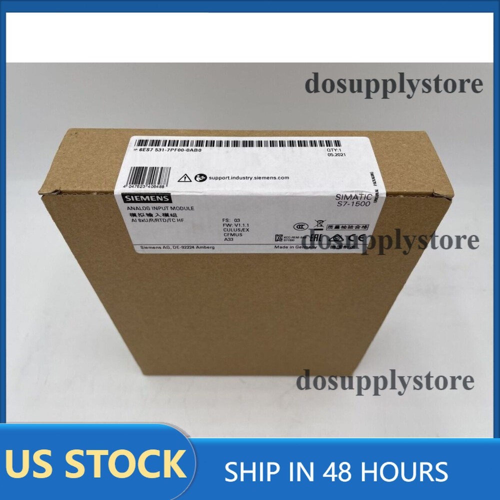 New Siemens 6ES7531-7PF00-0AB0 6ES7 531-7NF10-0AB0 S7-1500 analog input module