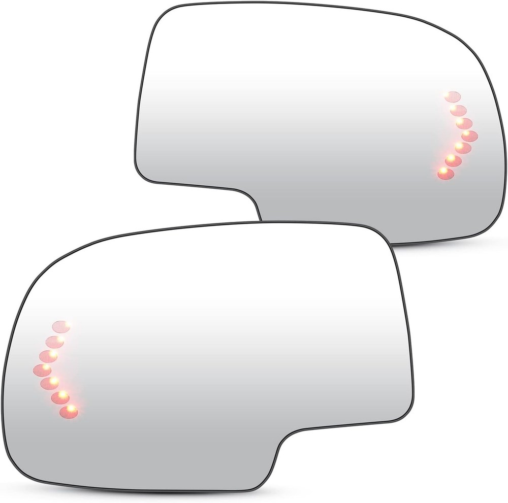 Left & Right Side Heated Mirror Glass with Turn Signal fit for 2003-2006