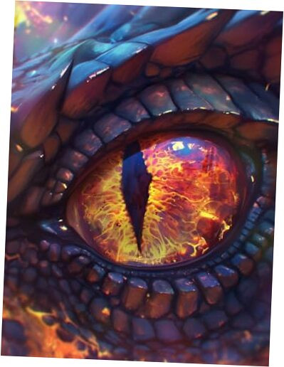 5D Diamond Painting Kits Eye - DIY Diamond Art Kits for Adults Loong, Full