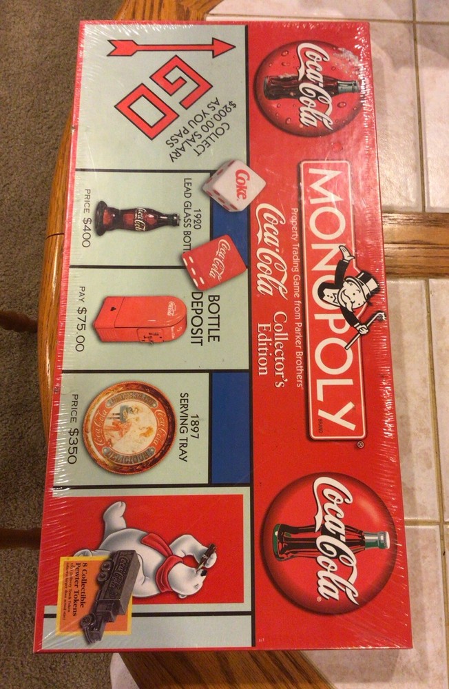 Everything  Coke  - Monopoly ,1000 Pc Puzzle, 2 Decks Cards, All Sealed , & Tin.