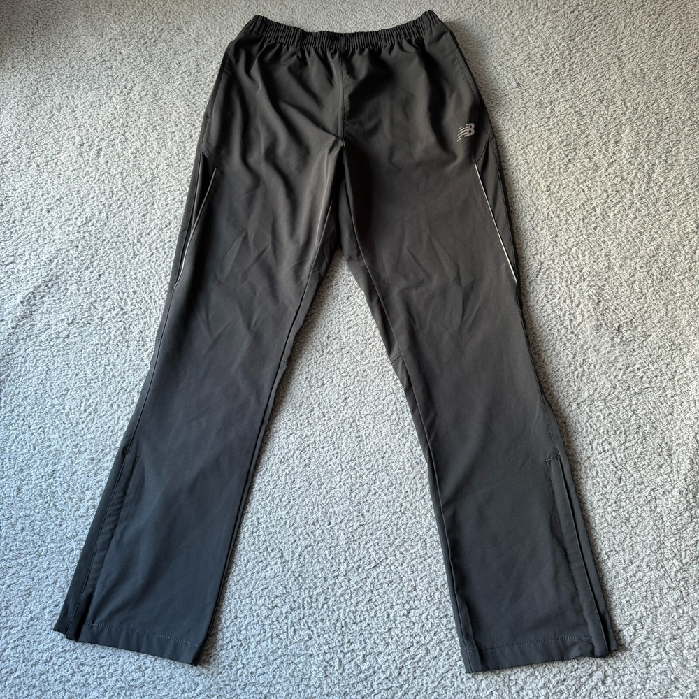 NEW New Balance Pants Mens Large Black Windbreaker Track Jogger Train Sports Gym