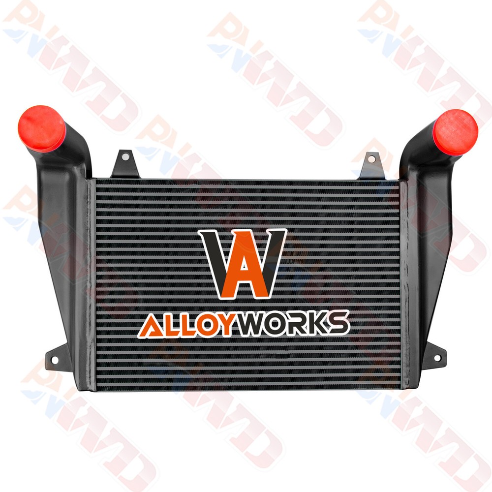 Black Aluminum Intercooler for Freightliner FLD120 FLD132 FLD112 12.7L 12.8L Diesel