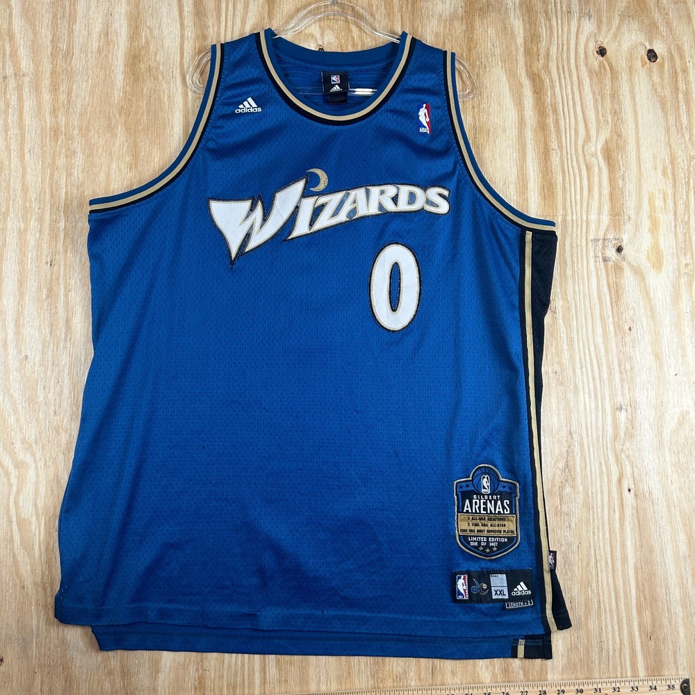 VTG Adidas Limited Edition Washington Wizard Gilbert Arenas #0 Jersey Men's 2XL