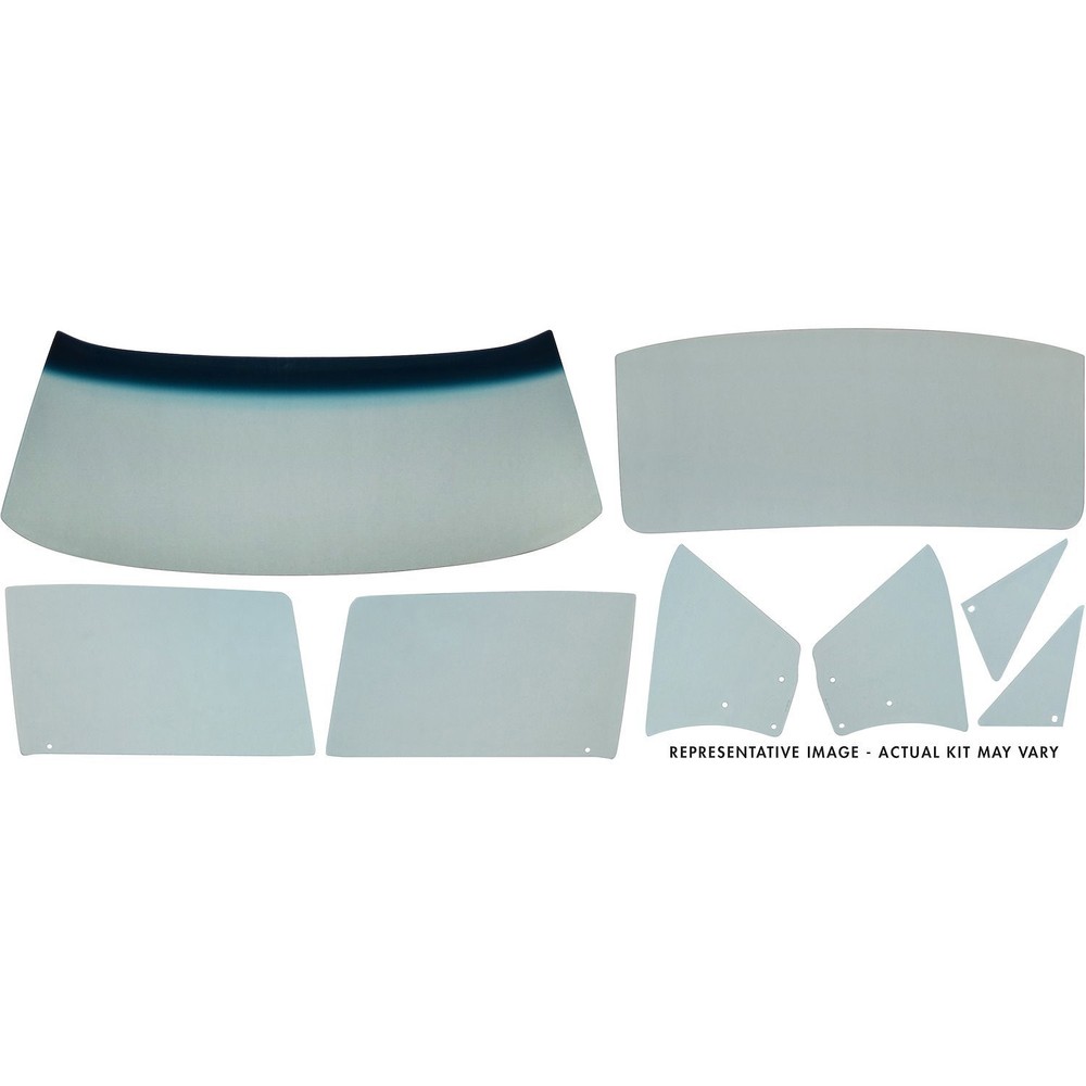 Golden Star GS02-663S Glass Kit 1966-1967 Chevy II/Nova 2-Door Sedan (Post Car)