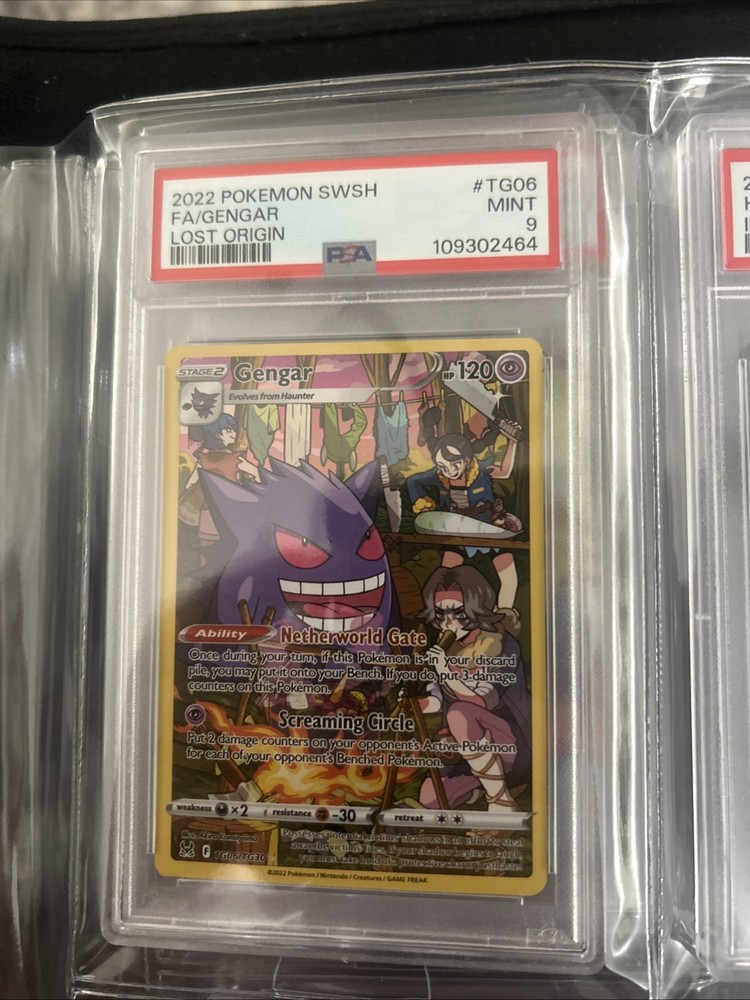 PSA 9 GEM MINT Gengar TG06 Pokemon Lost Origin Sword Shield 2022  