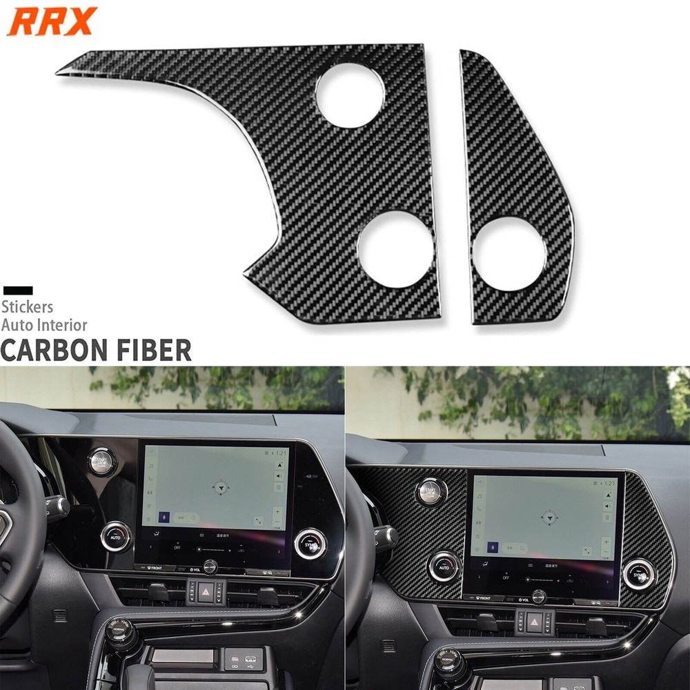 Real Carbon Fiber Navigation GPS Panel Cover For Lexus NX 250 350 450h 2022-2025