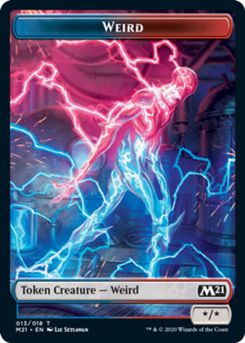Weird Token x4 NM-Mint English MTG Core Set 2021 MTG  