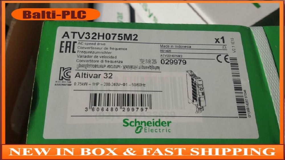 100%  and  ATV32H075M2 in box ATV32HO75M2 (UPS) US Free TAX