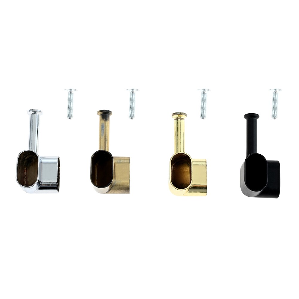 2pcs Corner Brackets for Wall or Ceiling Cabinet Curtain Rods