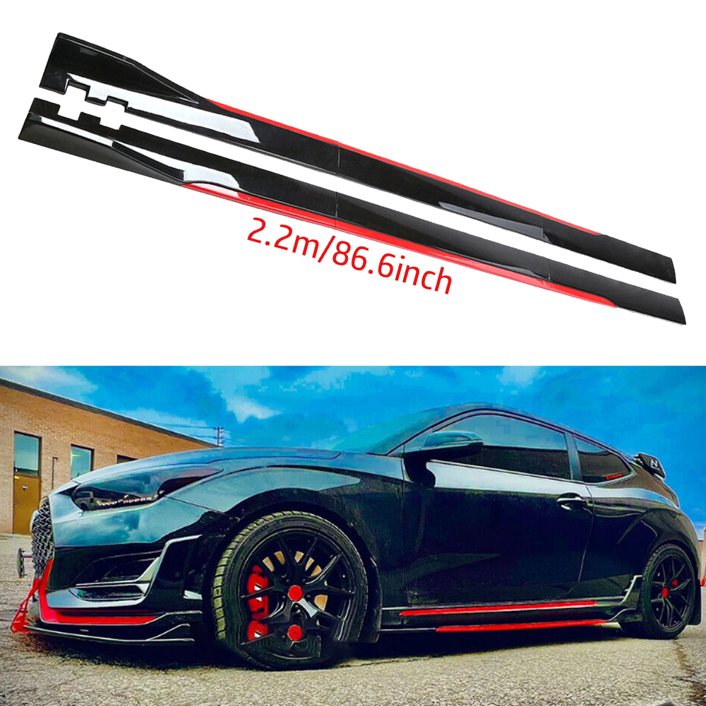 For Nissan 350Z 370Z Side Skirt Extension Body Kit Splitter Spoiler Glossy