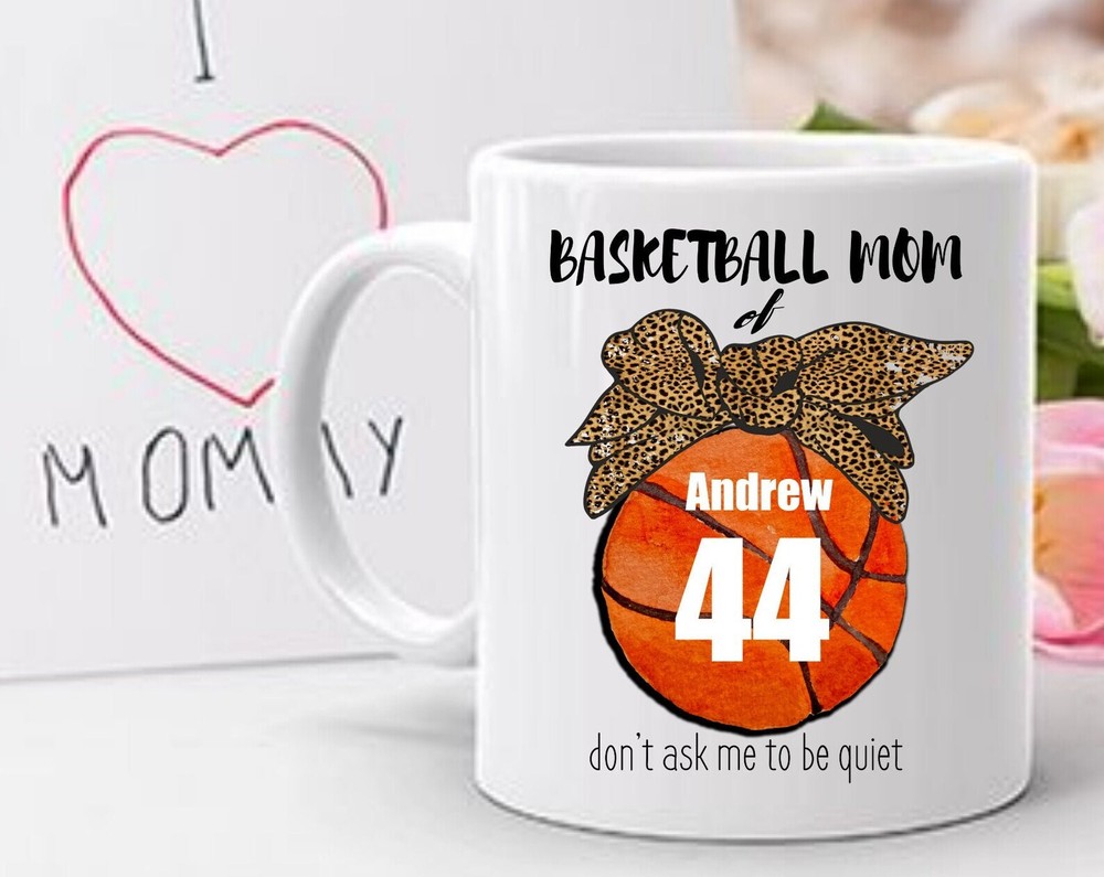 Taza de baloncesto personalizable para mamá taza de baloncesto taza de pelota taza de mamá taza de baloncesto para mamá