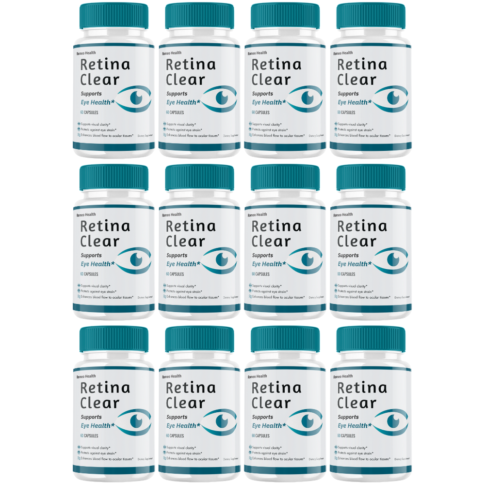 Retina Clear Capsules, RetinaClear Eye Healthy Vision Support (12 Bottle)