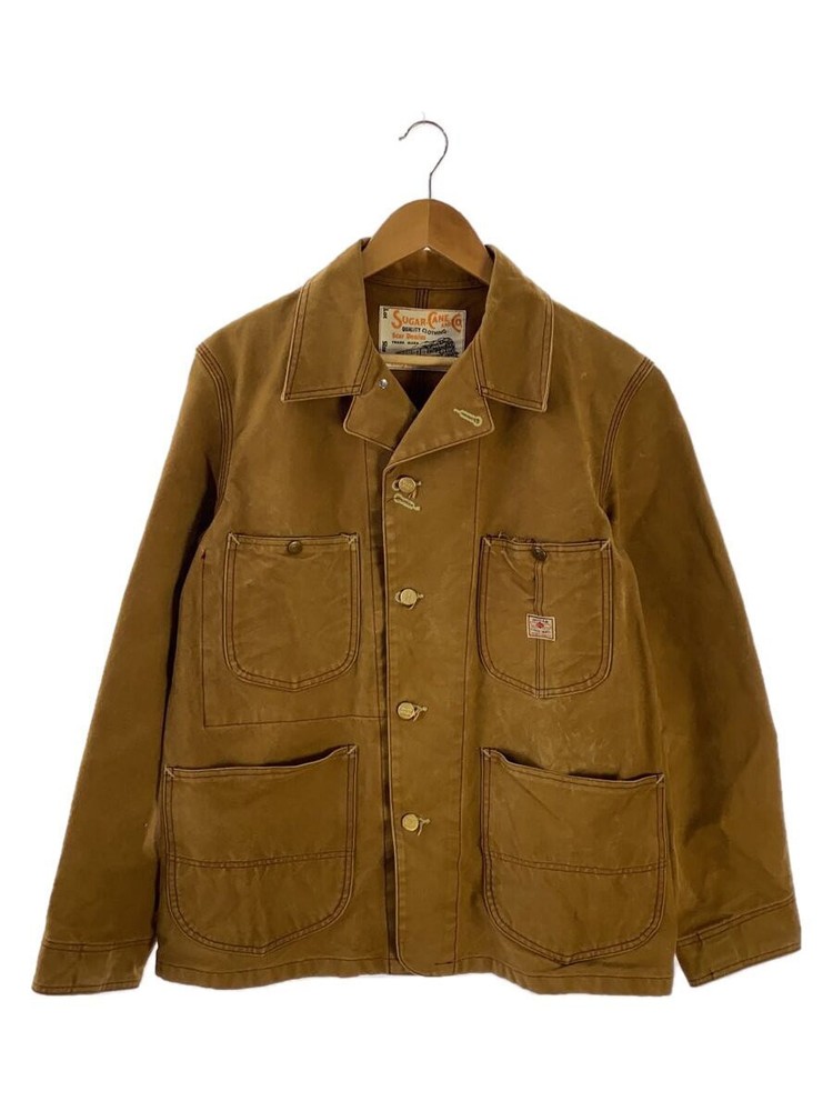 SUGAR CANE Camel Coverall Jacket Vintage Workwear Heavyweight Cotton