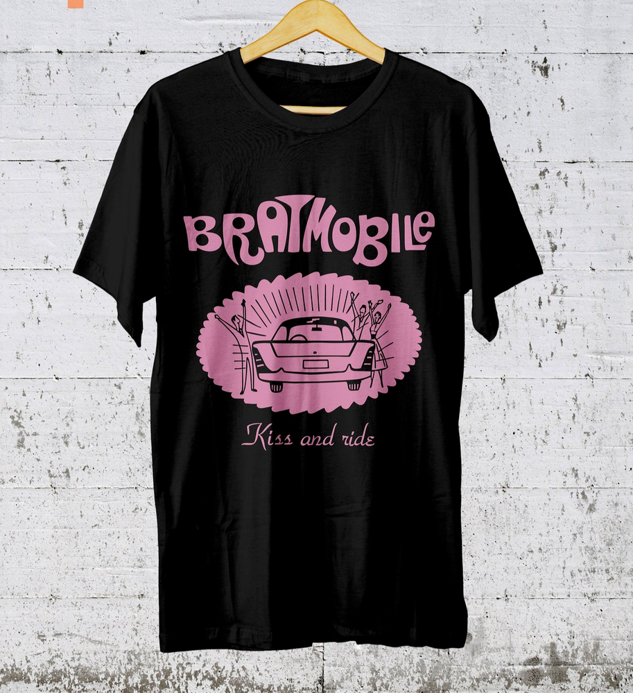 Bratmobile Kiss and Ride Riot Grrrl Punk Rock Unisex T-Shirt
