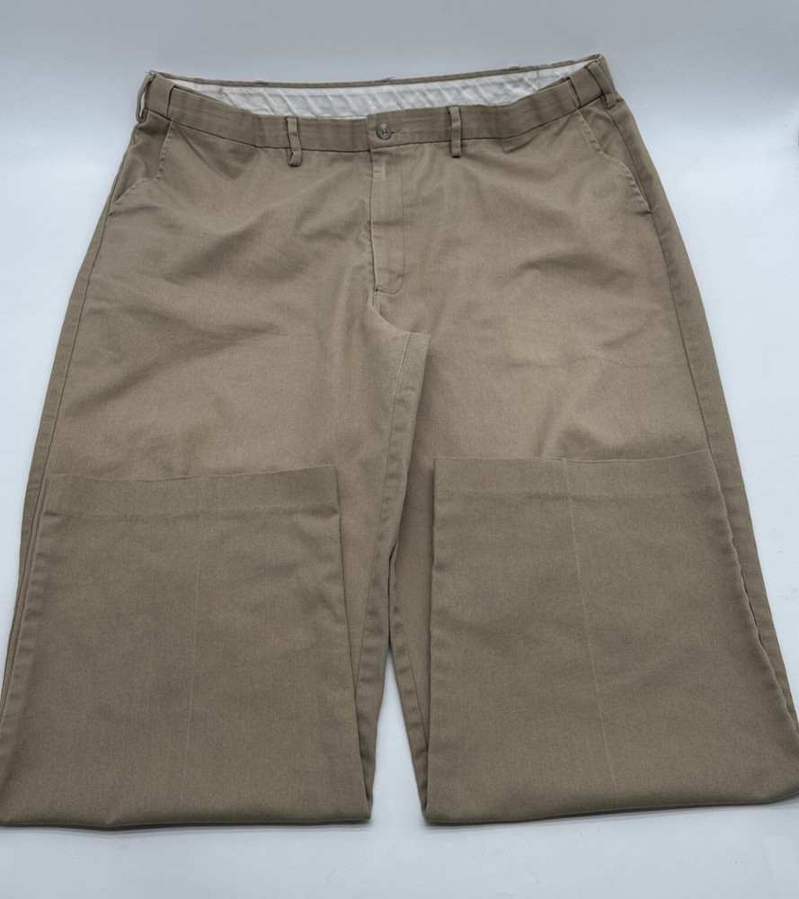 Edwards Beige Dress Pants for Men Size 42x30 with Pocket Style #19203