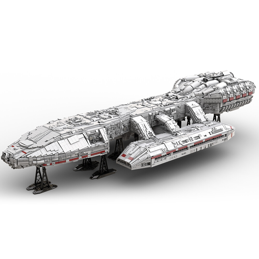 MOC Spaceship Building Block Set for Battlestar Galactica Superscale Bricks Toys