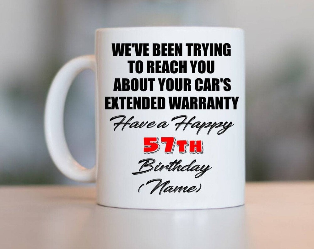 57th Birthday Gift Mug for Women and Men Turning 57 Years Old