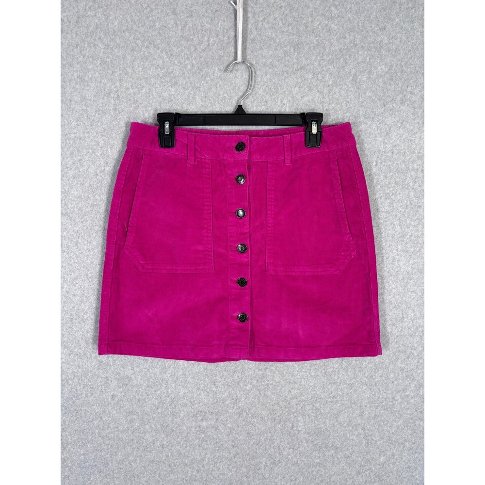 Wild Fable Corduroy Mini Skirt Size 12 Button Front Utility GORP Y2K 80s 90s