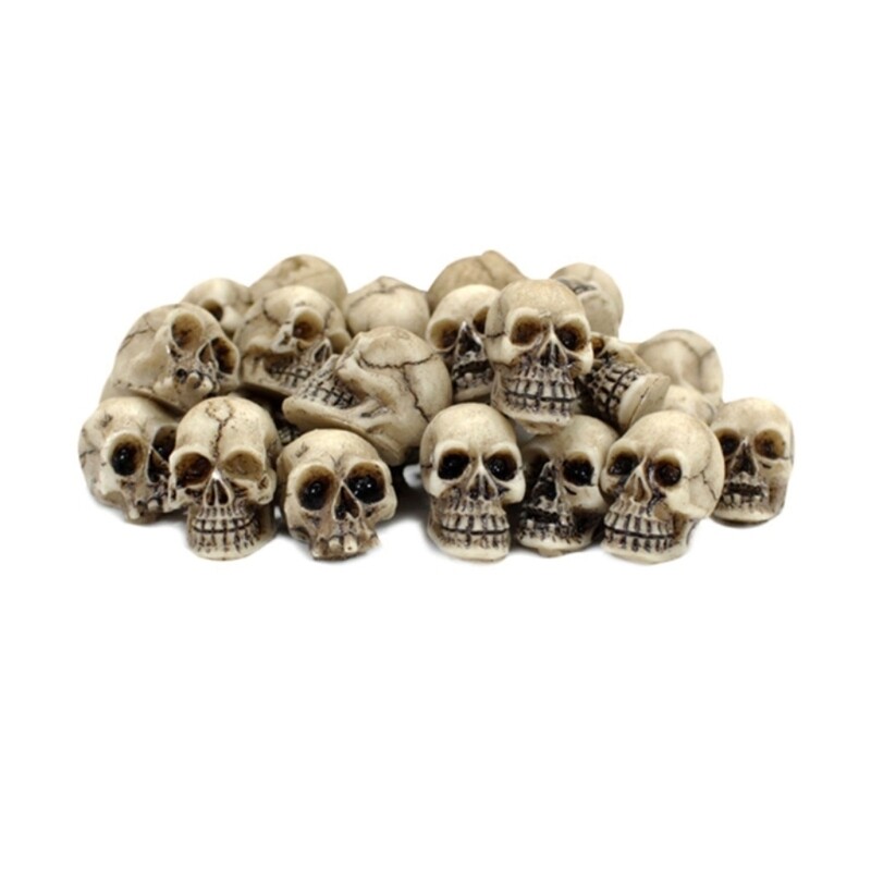 Small Set Miniatures Skull Figures for Home and Office Decoration