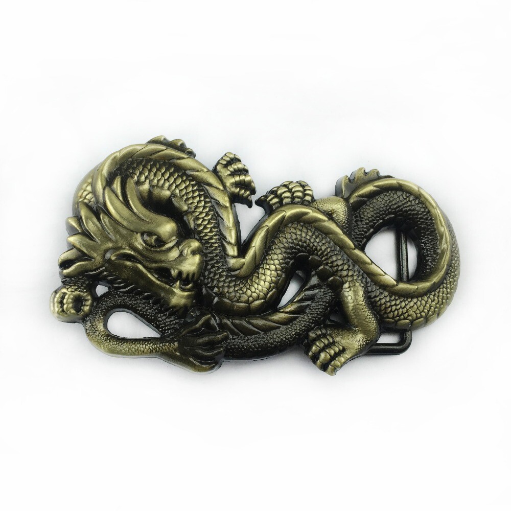 Chinese Loong Belt Buckle for Men & Women Daily Casual Wear Fit 1.5in Belts