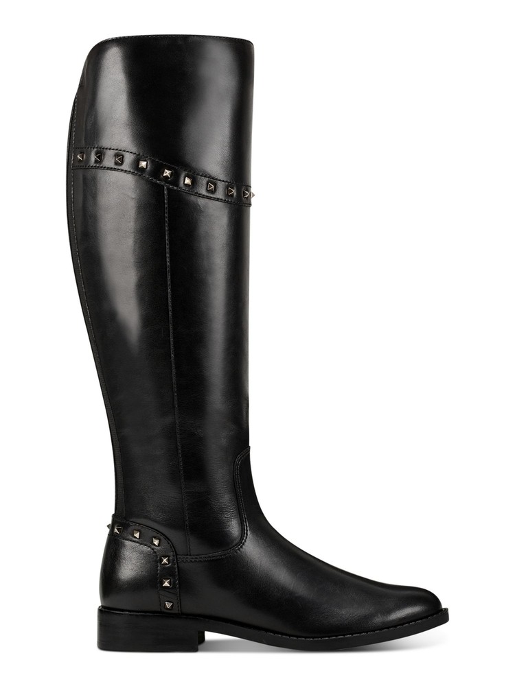 MARC FISHER Womens Black Flex Gore Back Accents Secalm Riding Boot 6.5 M