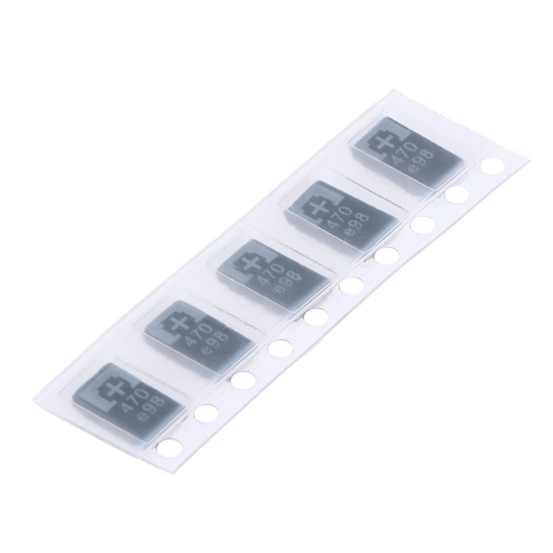 5 PCS 2R5TPE470M9 470 2.5V 470UF SMD Tantalum Capacitor New