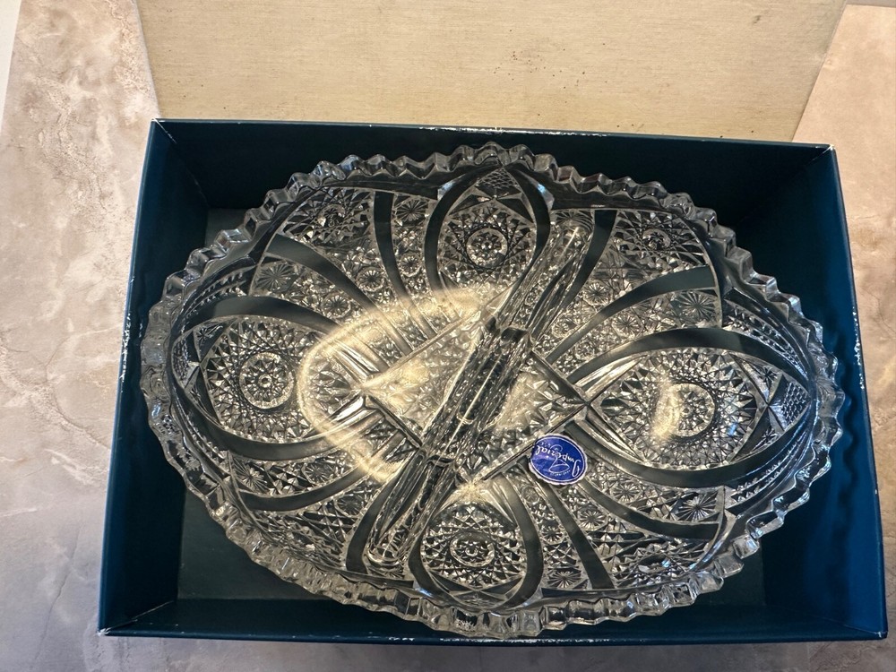 Pair of  1881 Rogers by ONEIDA LTD , Silverplate  Imperial USA Cut Glass