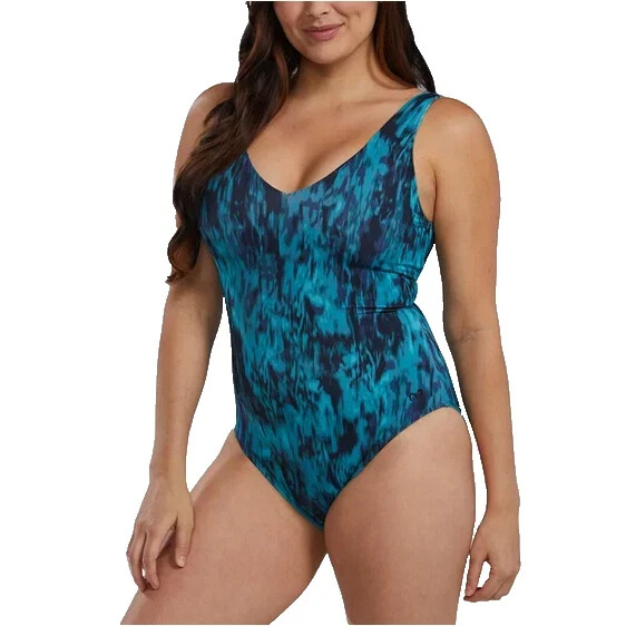 TYR Women's One-Piece Swimsuit, Green, Size XL