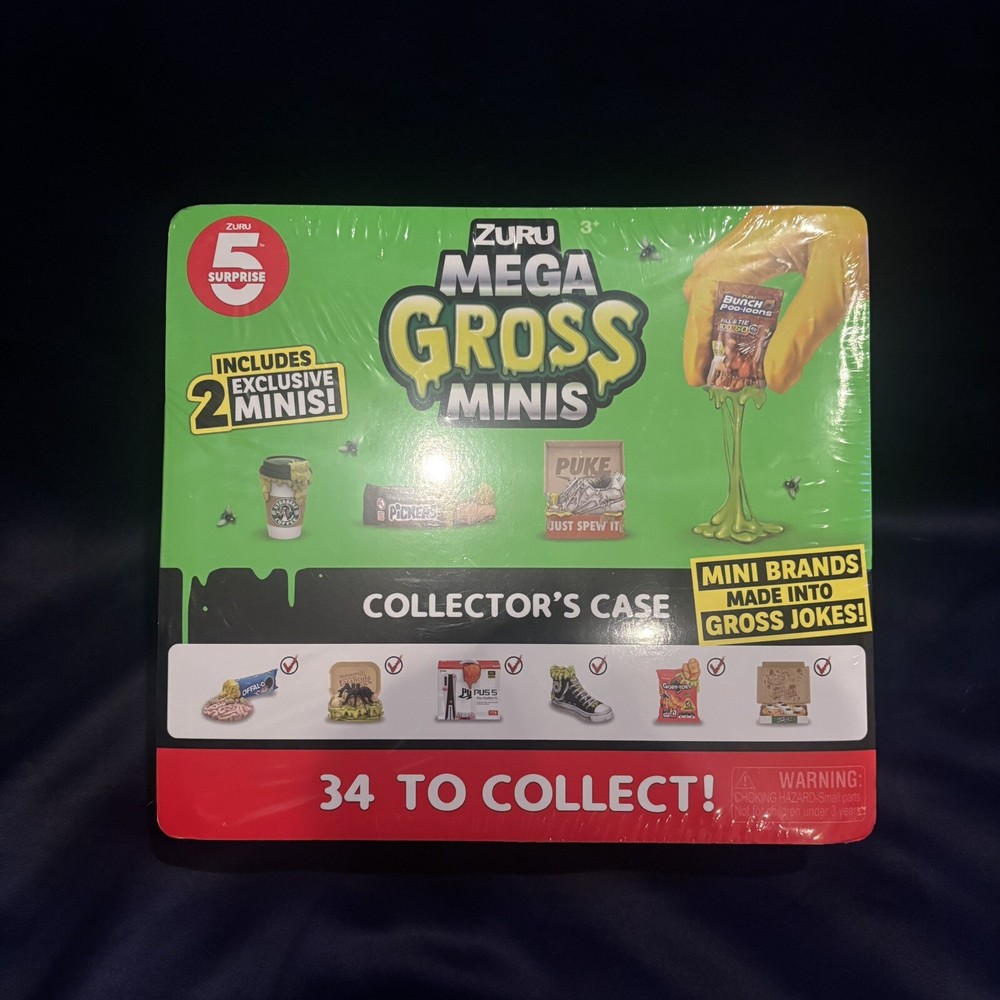 *Zuru 5 Surprise Mega Gross Minis Collector's Case 5 surprise minis (2 Exclusive