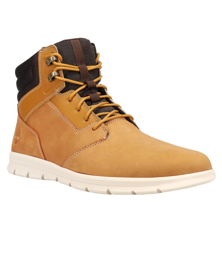 Men's Timberland GRAYDON Wheat Leather Sneaker Boot Size 8 TB0A1OEA