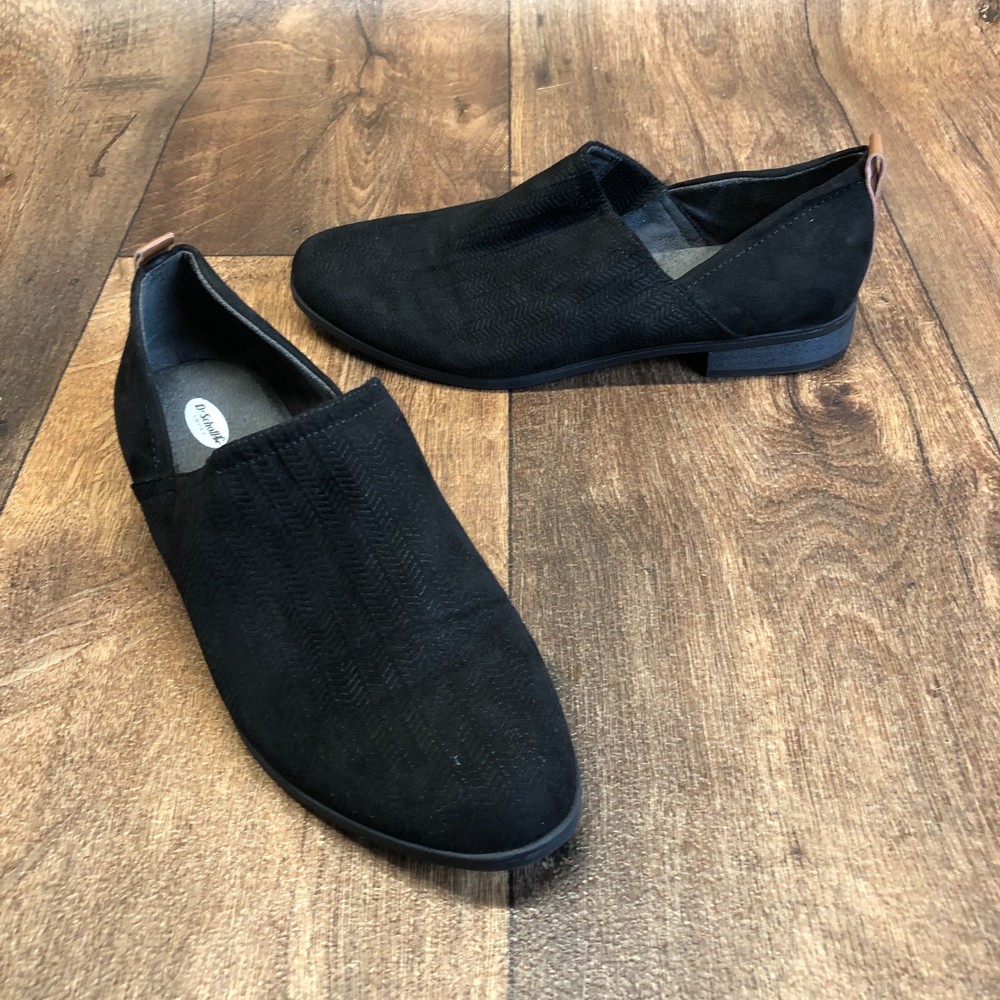 Dr Scholl's Women's Size 7 Shoes Black Slip On Comfort Flat Career Loafer MINT